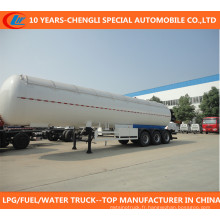 Asme 3 Axle LPG Transport Tank Trailer 40000L-60000L LPG Tanker Semi-remorque pour Nigeria